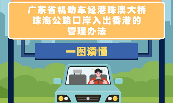 一圖讀懂廣東省機動車經(jīng)港珠澳大橋珠海公路口岸入出香港的管理辦法